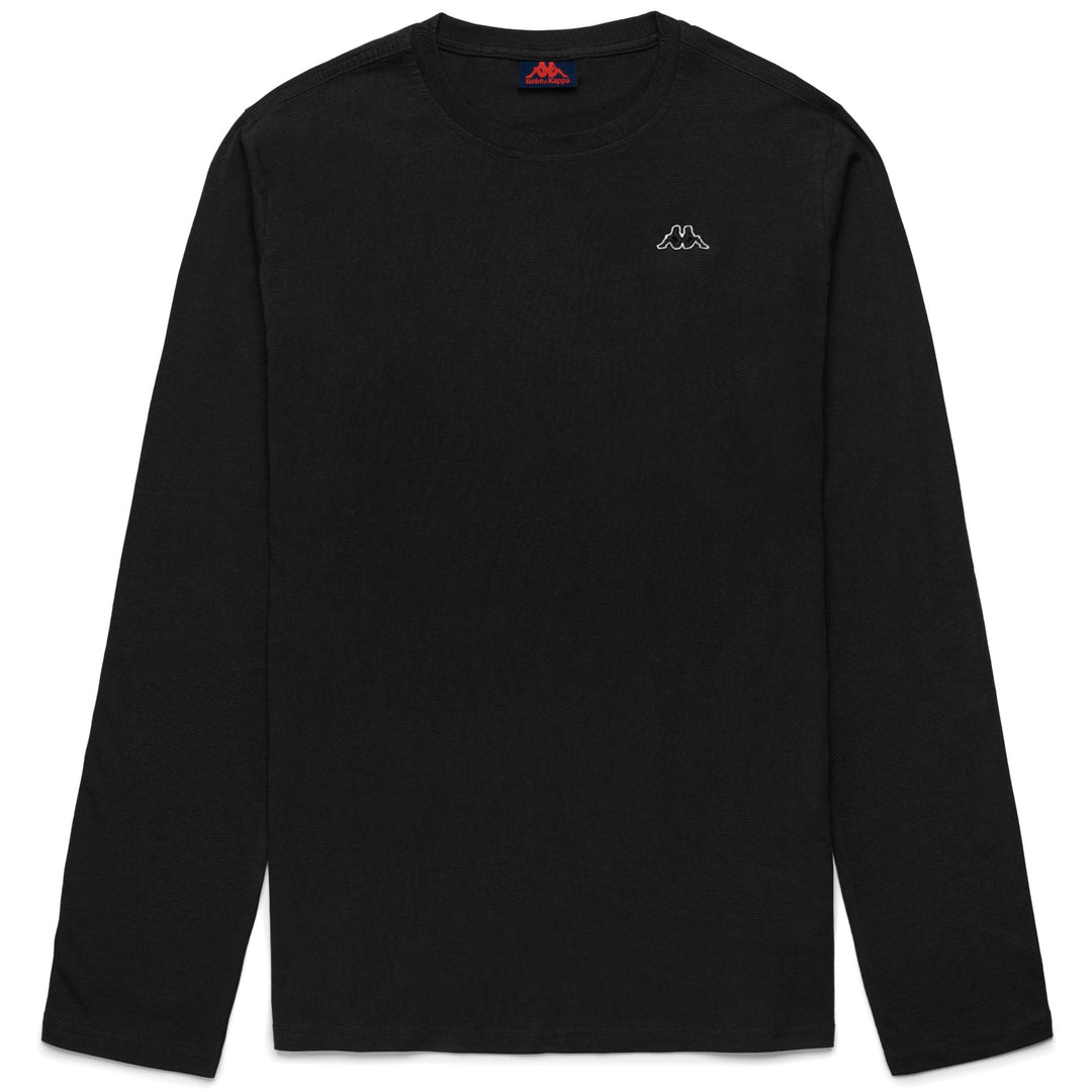 Black Men's Slim Fit Casual Long Sleeve T-Shirt main