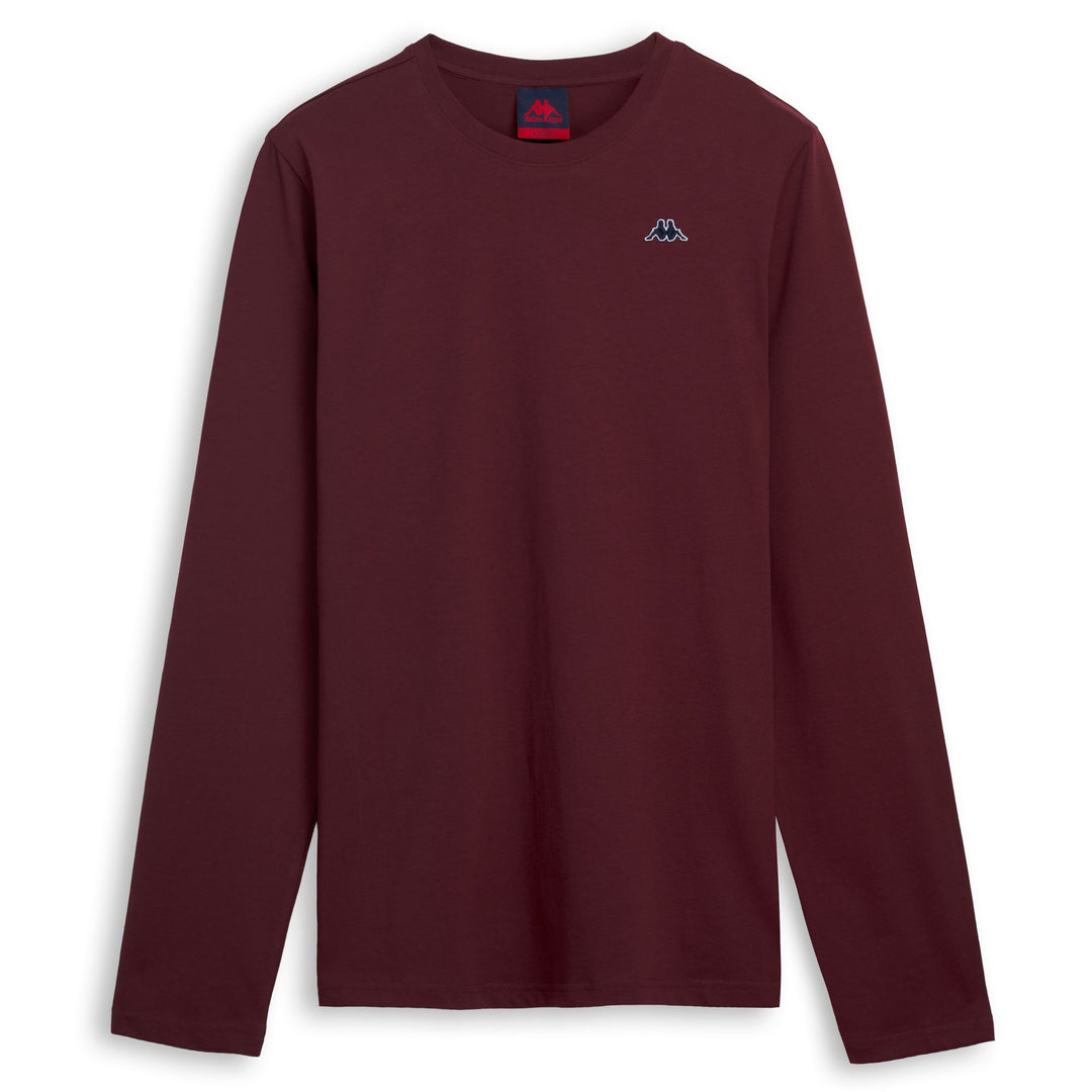 Red and Blue Men's Slim Fit Long Sleeve Cotton T-Shirt main