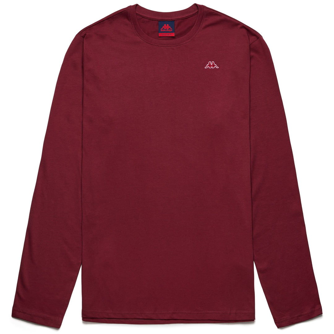 Red Men's Slim Fit Classic Cotton T-Shirt with Logo Patch 01