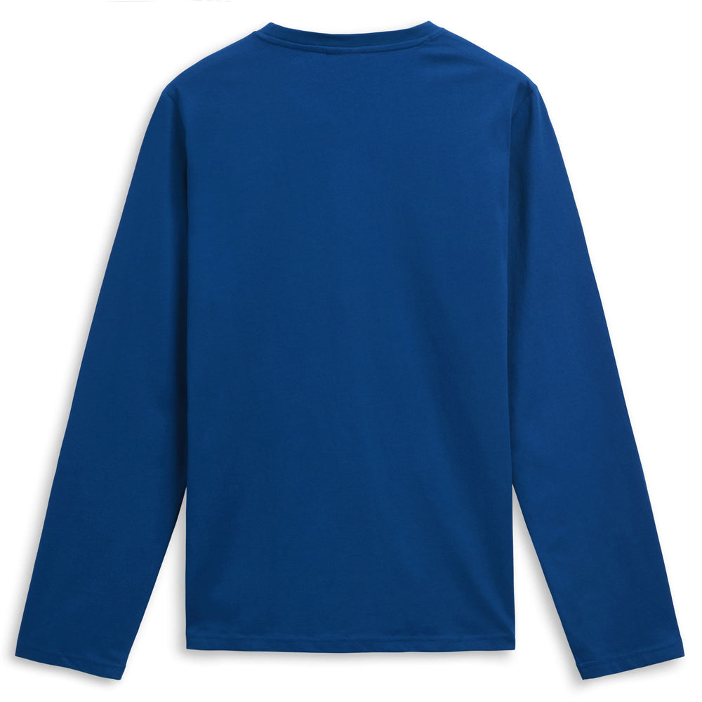 Men's Slim Fit Blue Casual Long Sleeve T-Shirt 02