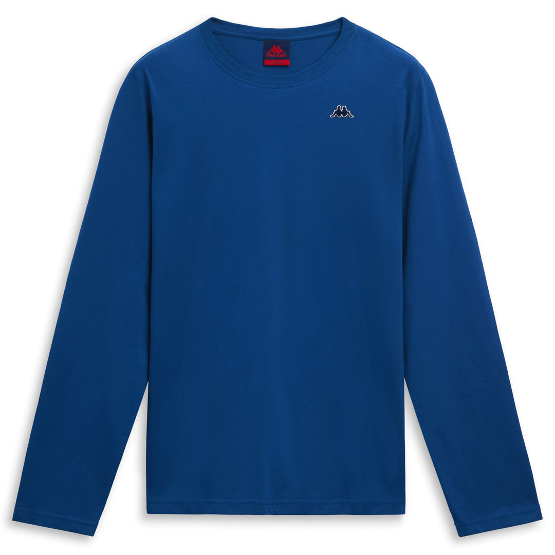 Men's Slim Fit Blue Casual Long Sleeve T-Shirt 01