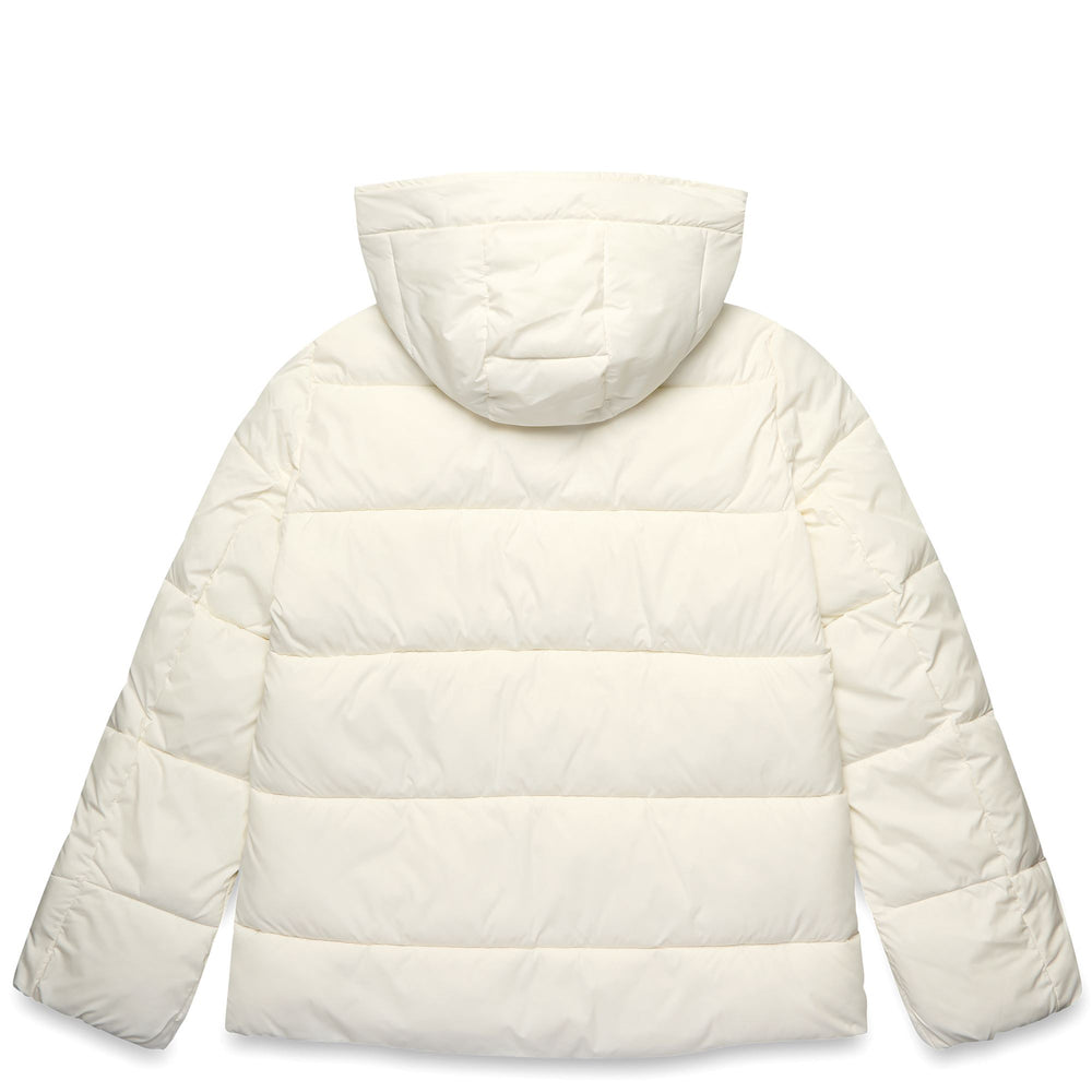 Natural white Women's Classic Short Jacket with Polyfill Padding 02