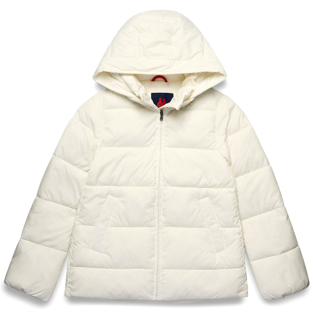 Natural white Women's Classic Short Jacket with Polyfill Padding 01