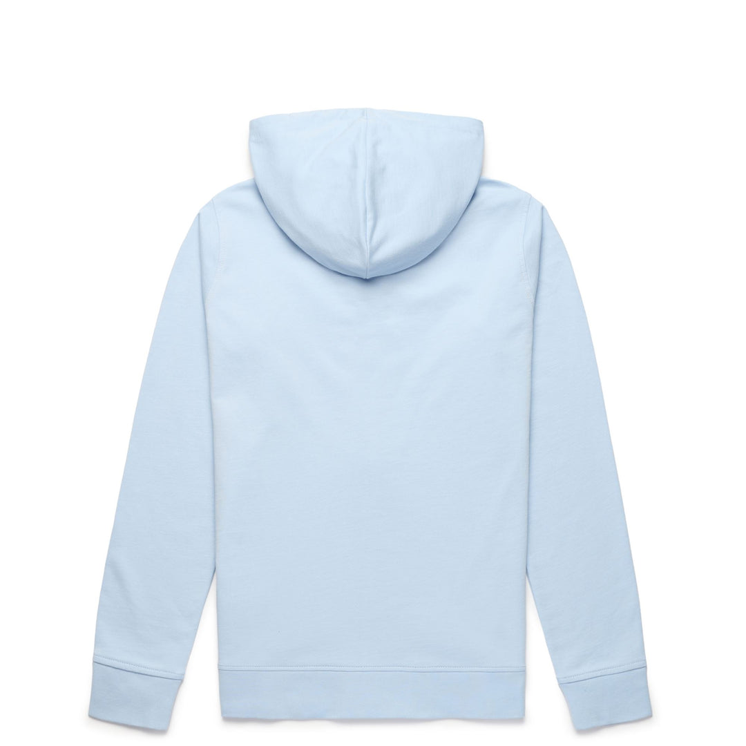 Giacca in pile blu da donna con cerniera e cappuccio main