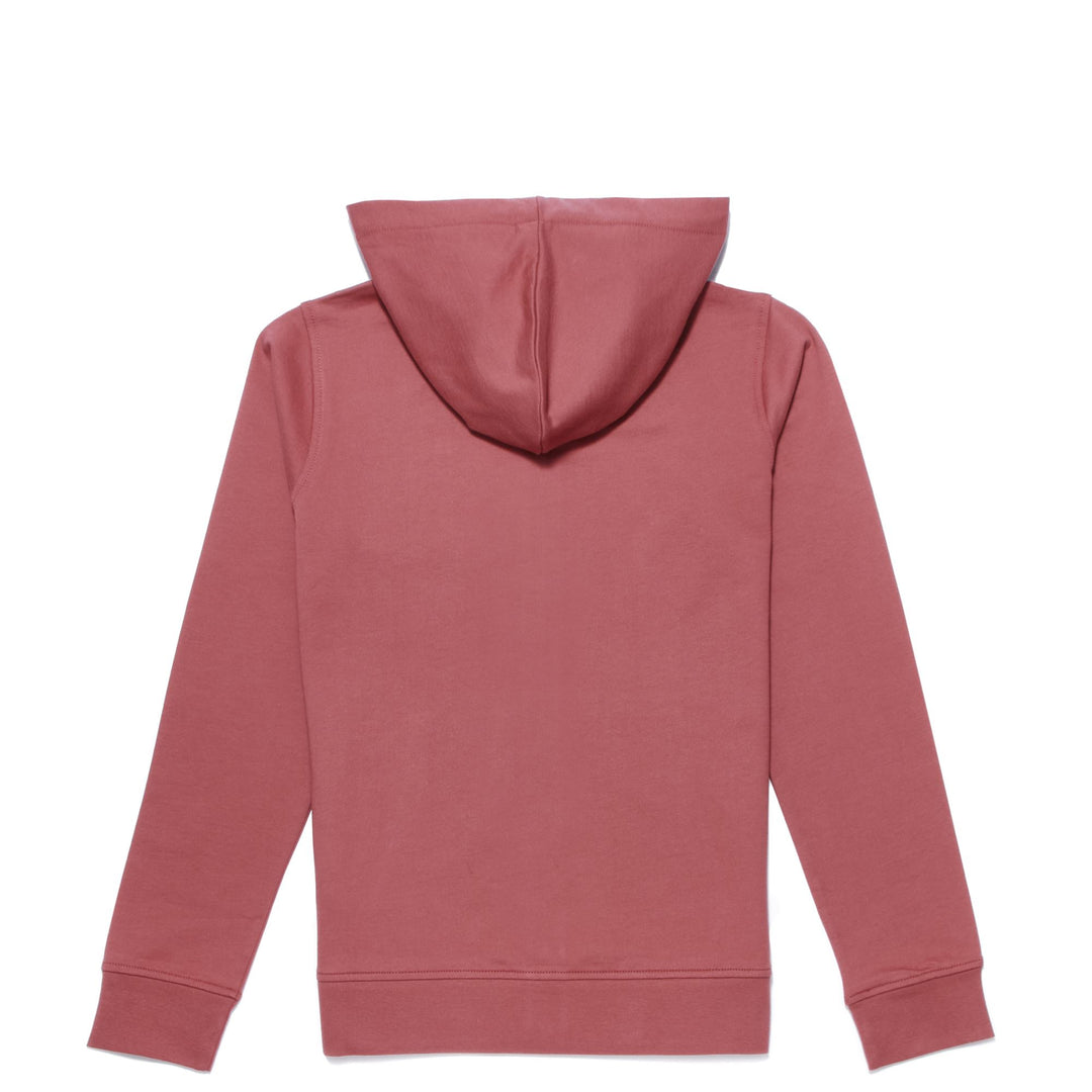 Chaqueta polar clásica para mujer color rojo arándano con cremallera y capucha main