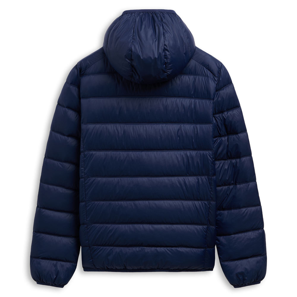 Chaqueta corta con capucha y bolsillos para hombre azul 02