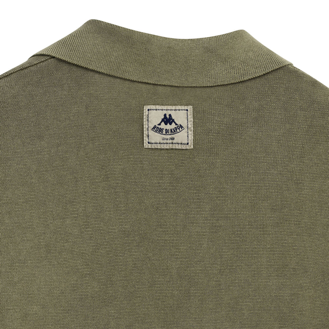 Polo en coton décontracté pour homme, coupe ajustée, vert main