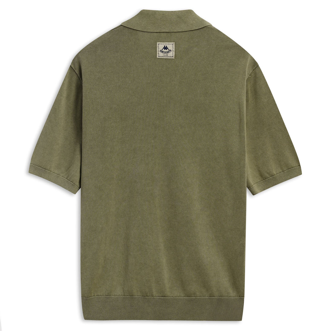 Polo en coton décontracté pour homme, coupe ajustée, vert main