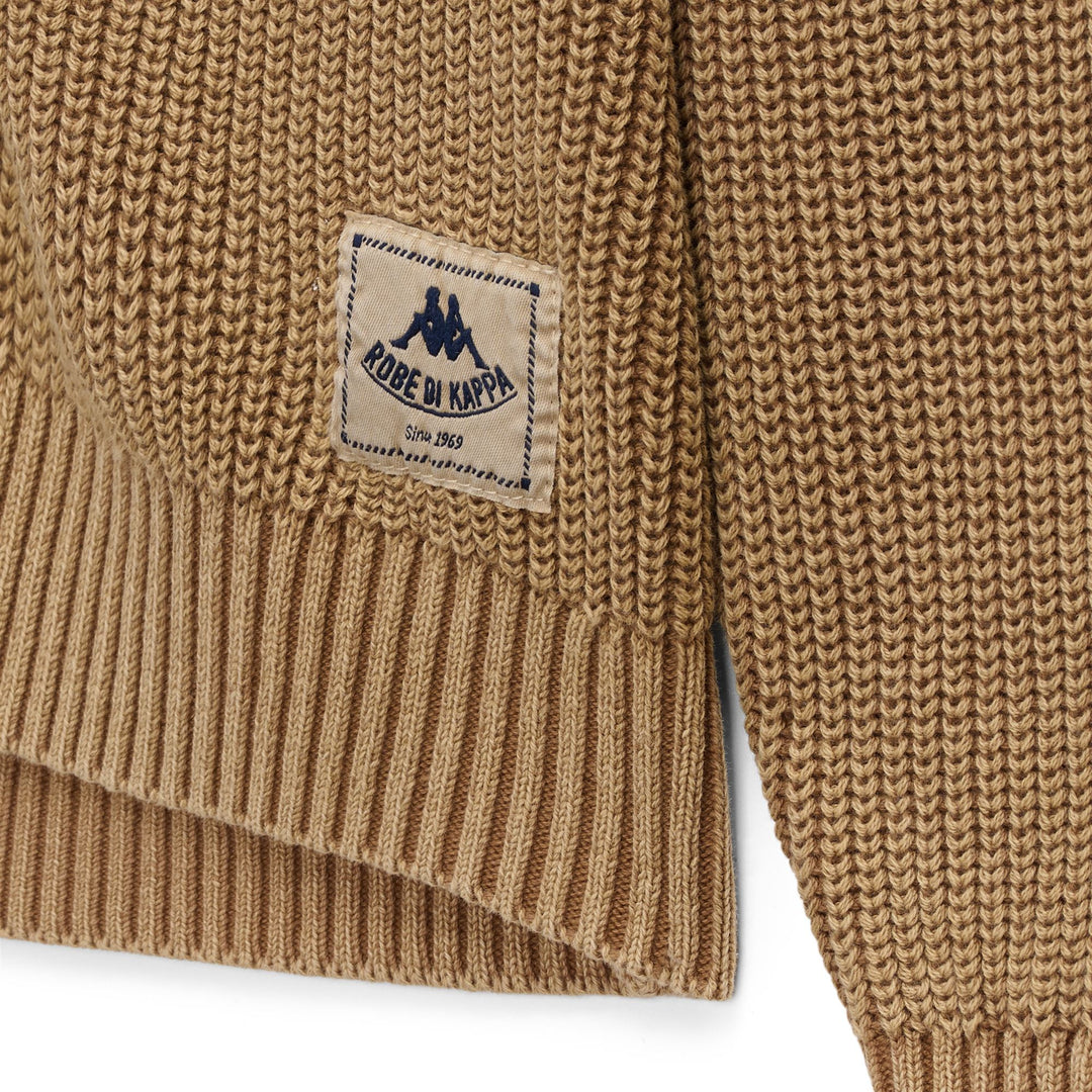 Cardigan casual in cotone marrone da donna vestibilità ampia main