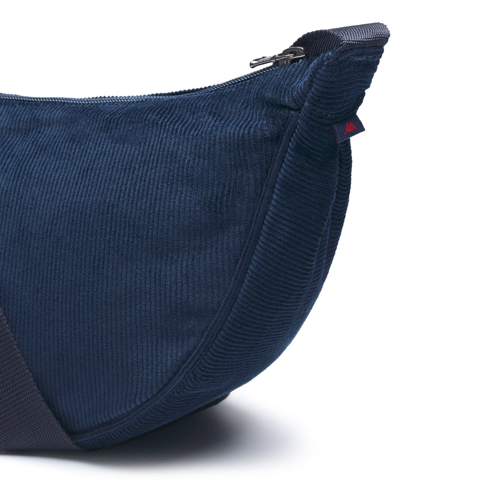 Riñonera azul de pana de algodón para mujer 02