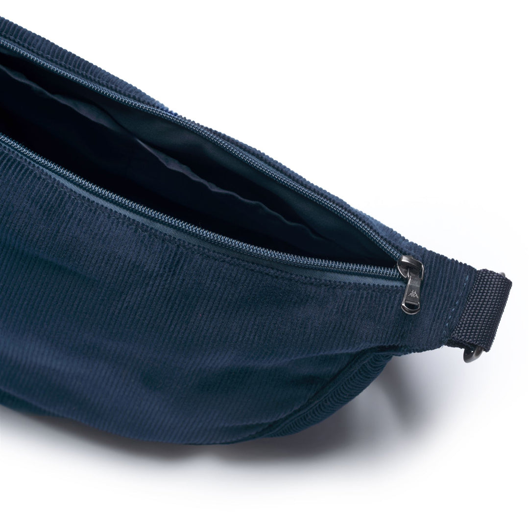 Marsupio da donna in velluto a coste di cotone blu main