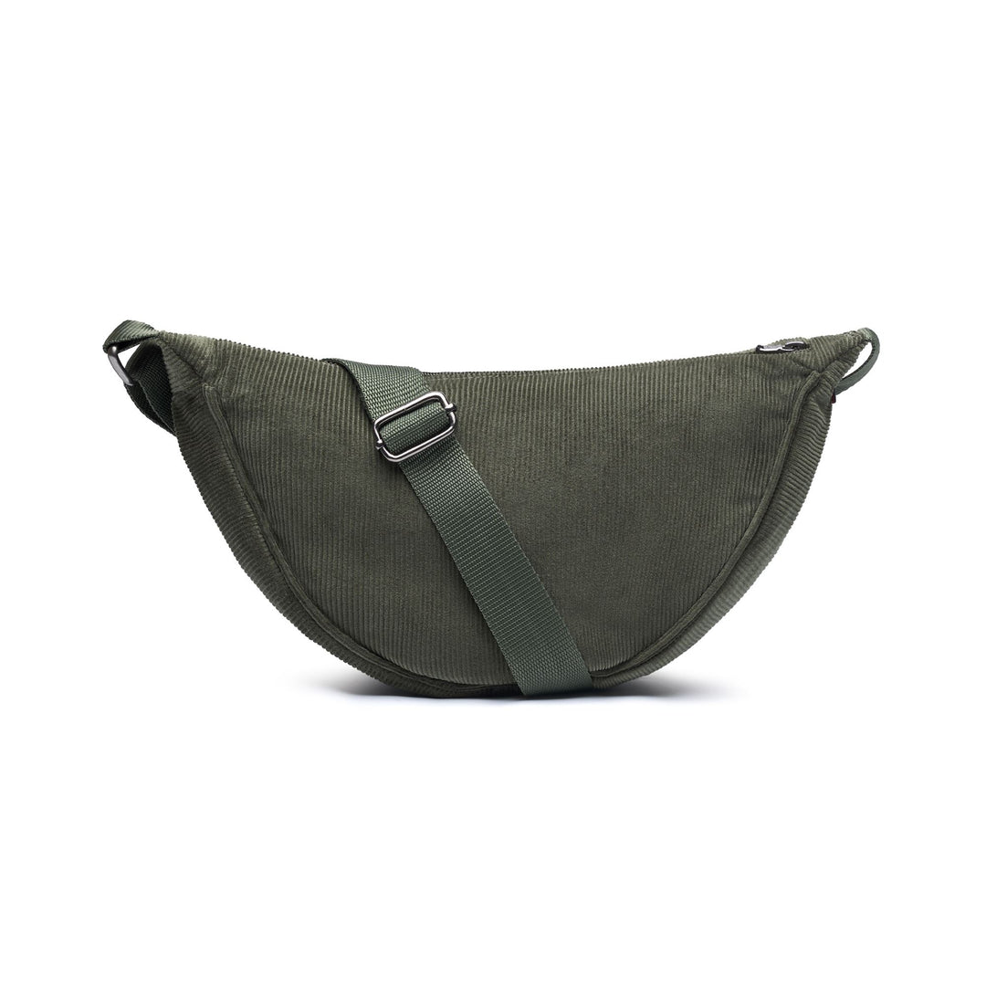 Marsupio da donna in velluto a coste verde main