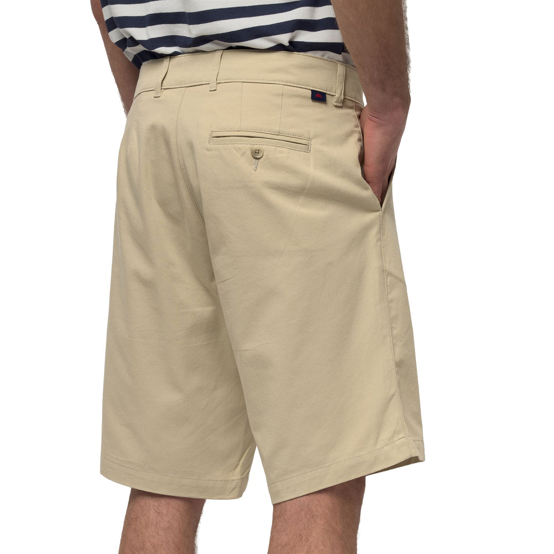 Short chino gris pour homme, coupe slim, en coton décontracté main