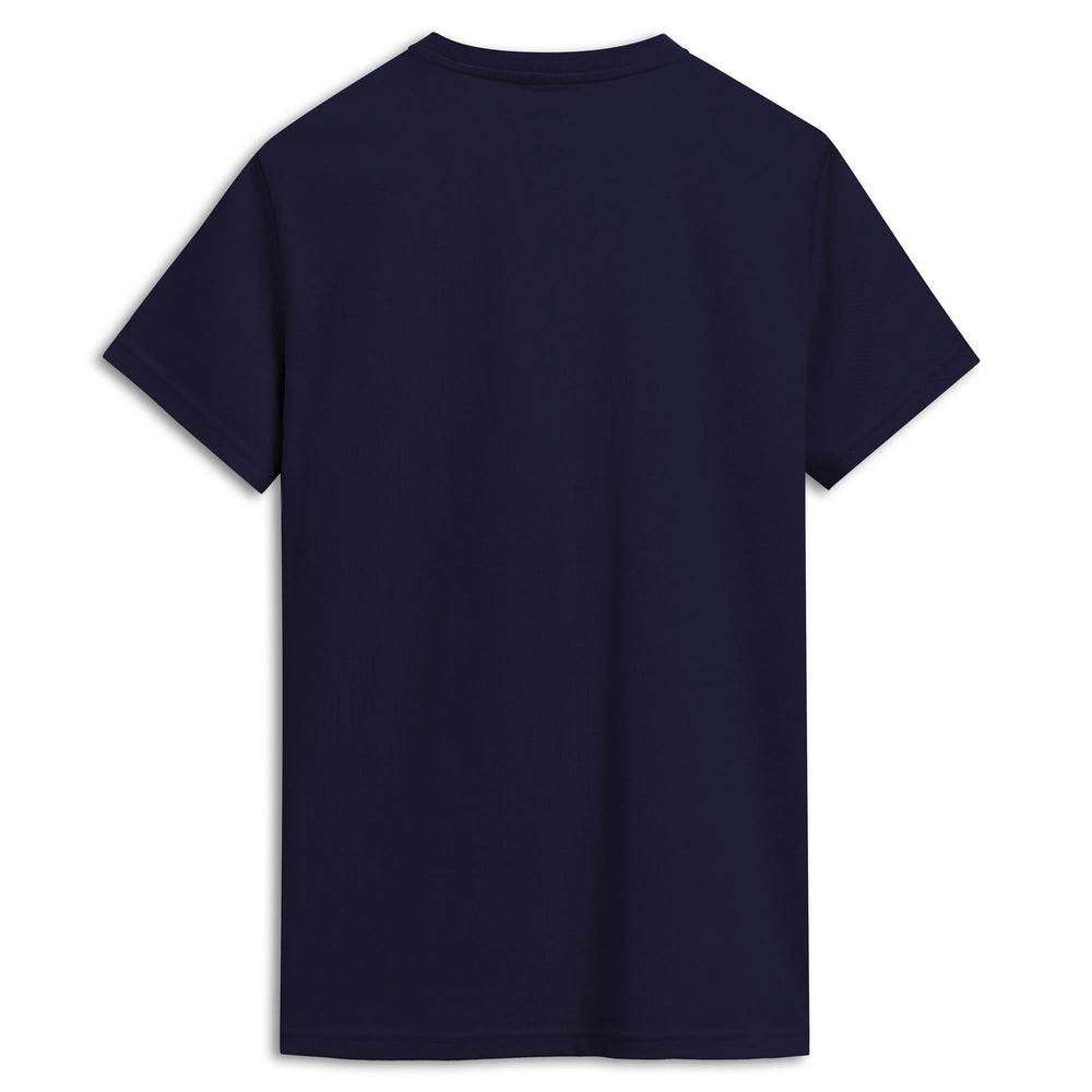 T-shirt da uomo in cotone casual slim fit blu 02