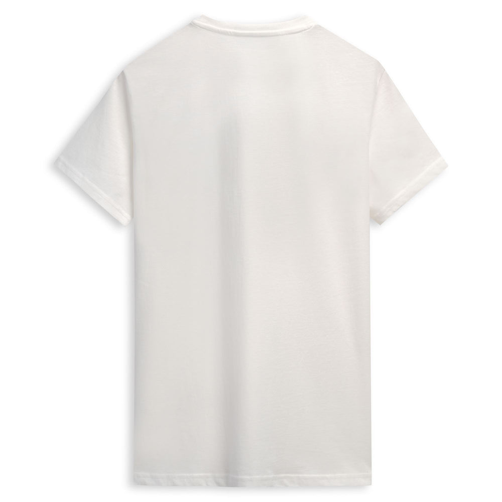 T-shirt blanc pour homme, coupe ajustée, en coton décontracté 02