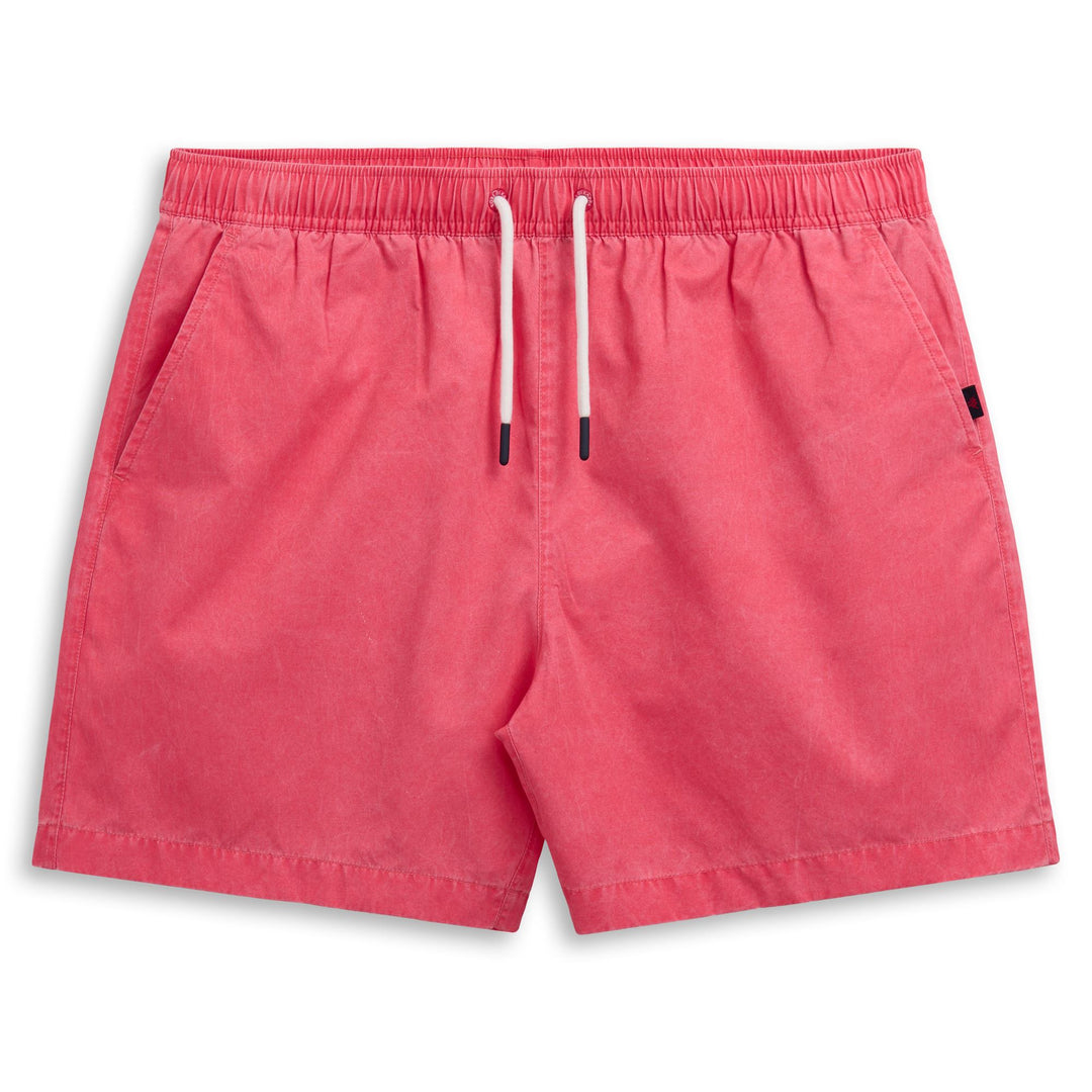 Costume da bagno da uomo rosso con slip interno in rete 01