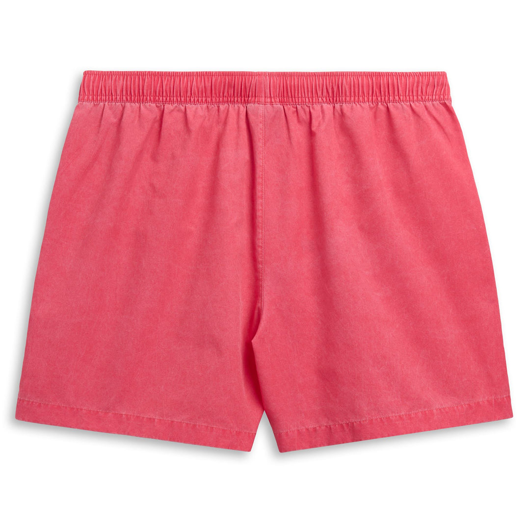 Maillot de bain rouge pour homme avec doublure en filet main