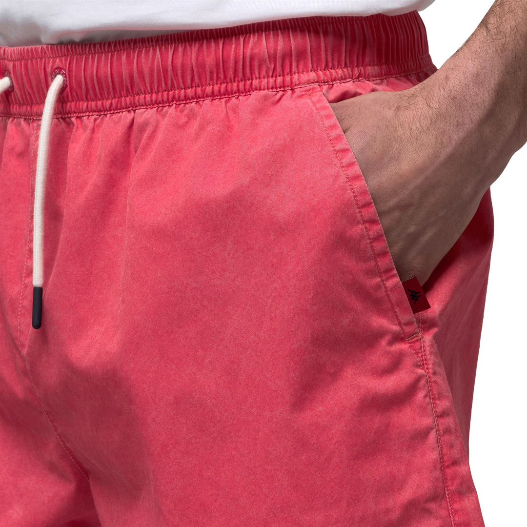 Maillot de bain rouge pour homme avec doublure en filet main