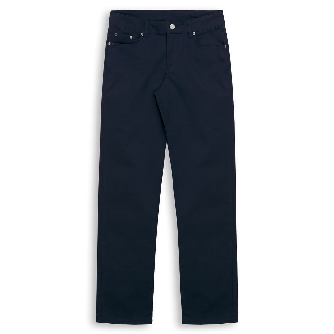Blue Iris Women's Slim Fit 5 Pocket Pants in Peached Gabardine 01