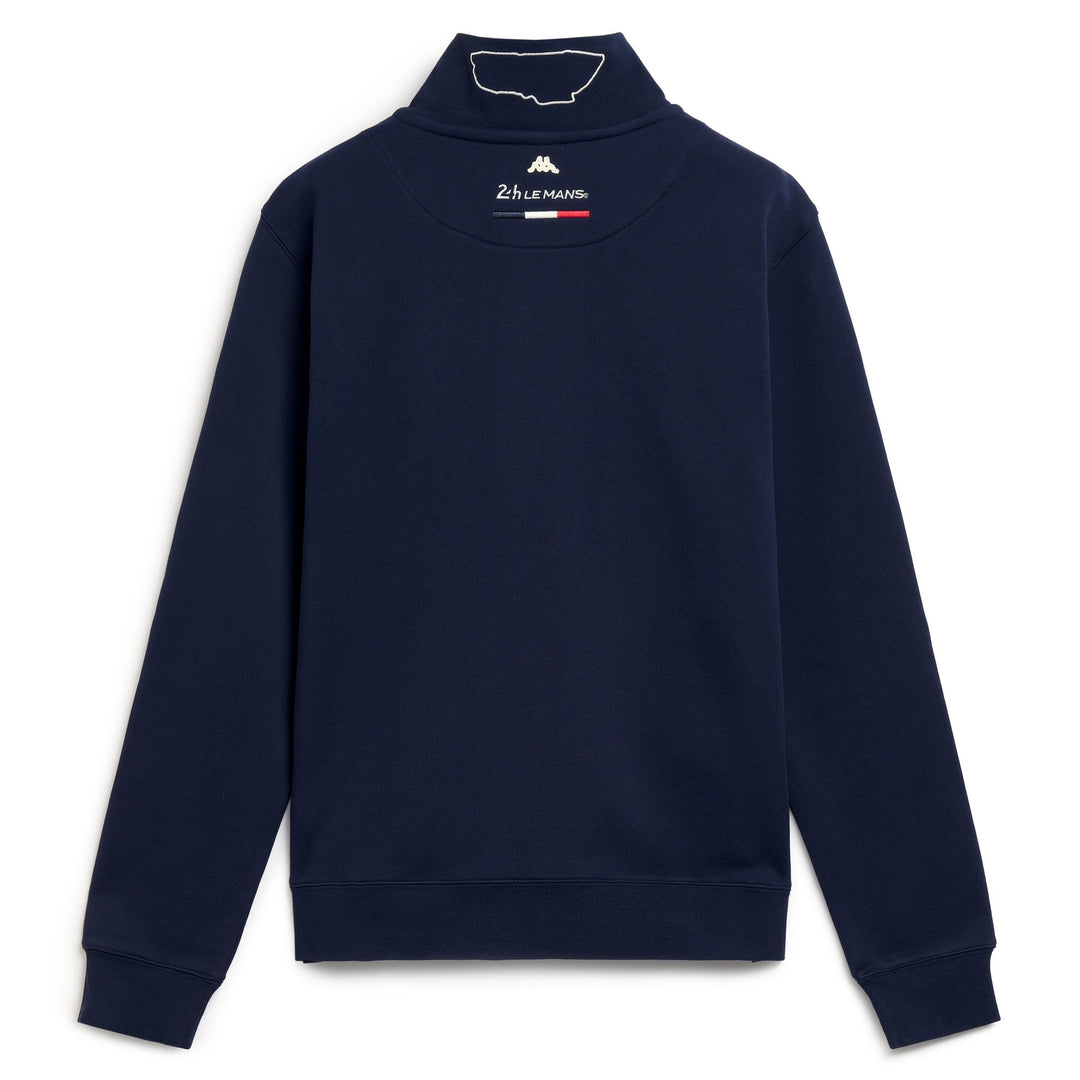 Jersey de forro polar azul para hombre, corte regular y estilo casual con cremallera. main