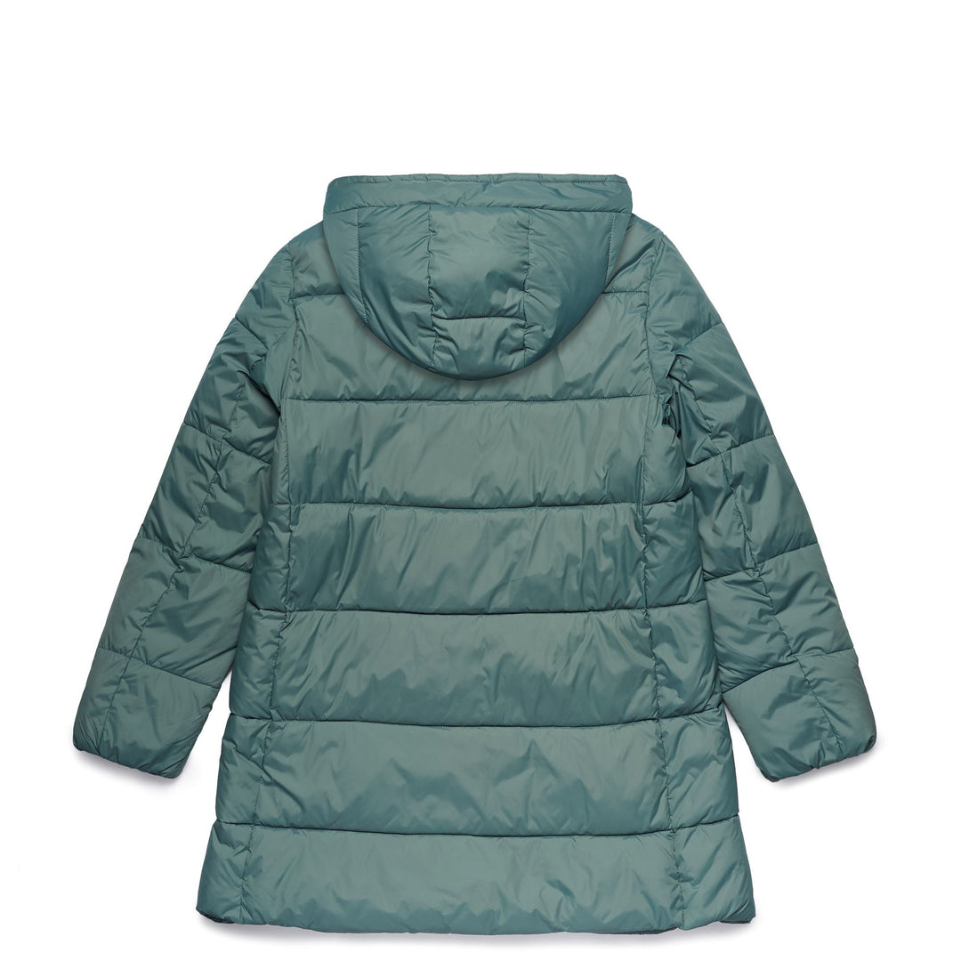 Dark Green Women's Classic Mid Jacket with Polyfill Padding main