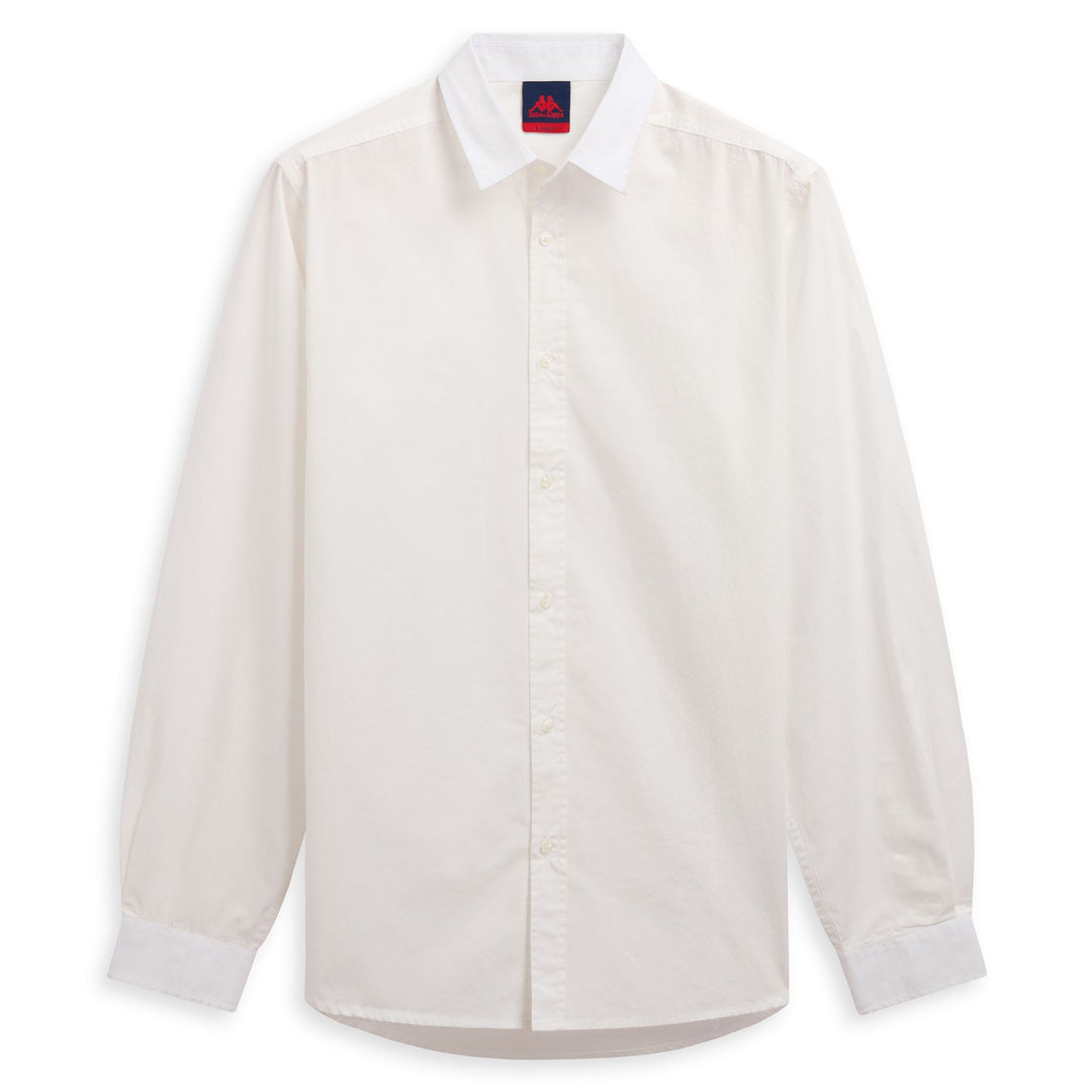 White Men's Classic Slim Fit Cotton Shirt 01