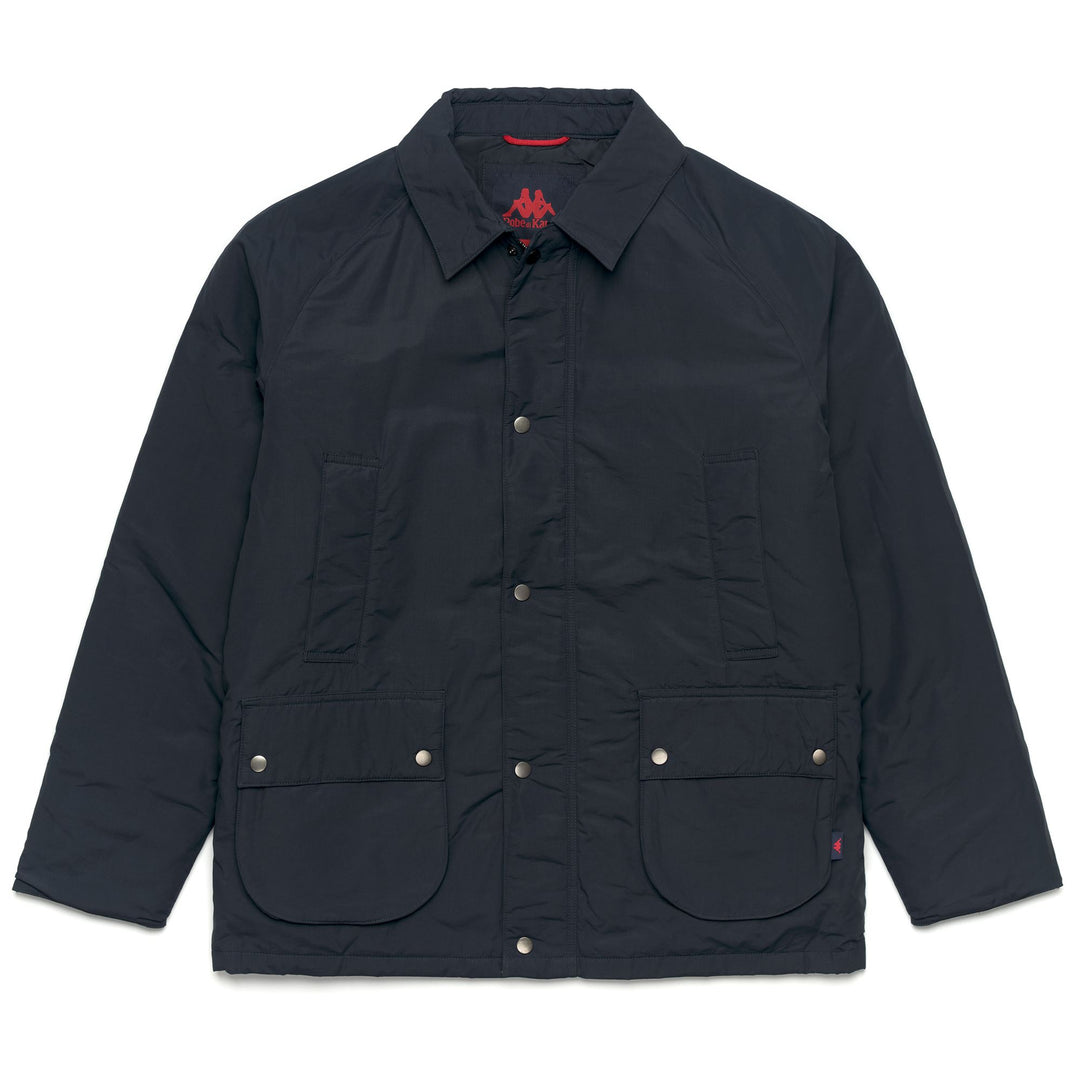 Blue Men's Regular Fit Classic Hunting Jacket in Cotton Blend 01