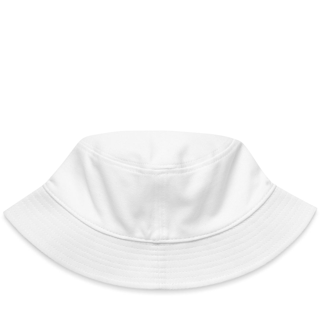 Grey White Unisex Cotton Bucket Hat with Flag Logo 01