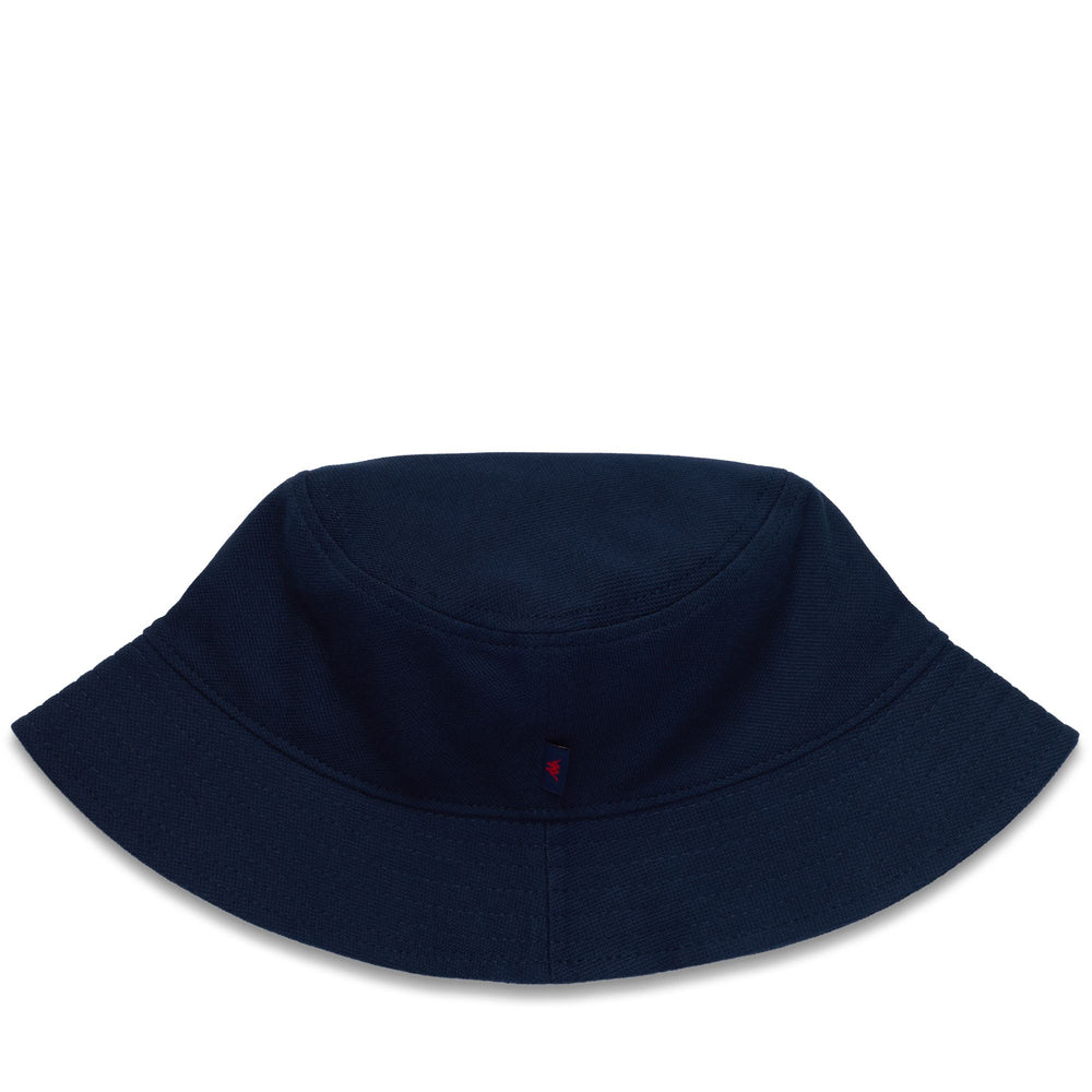 Navy Blue Unisex Cotton Bucket Hat with Flag Logo 02