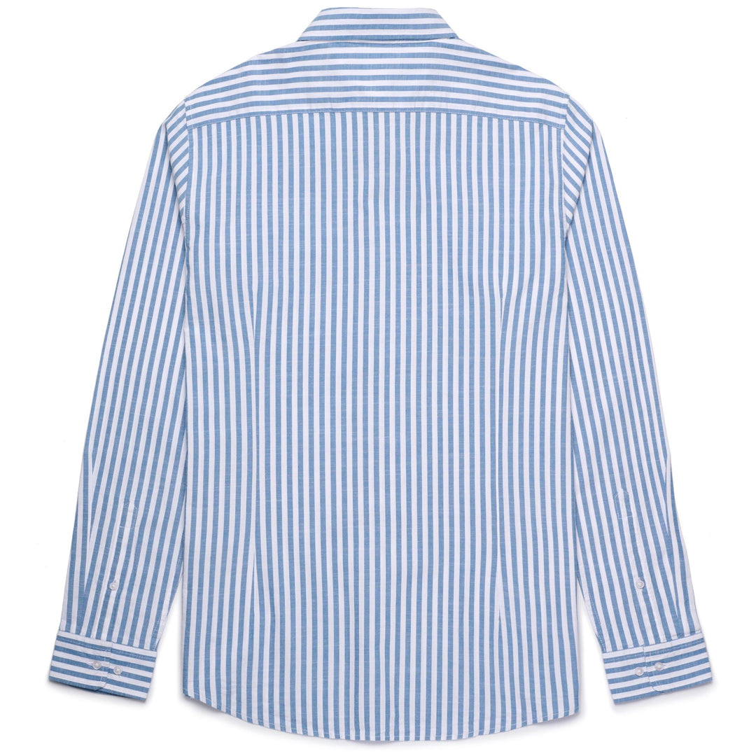 Camicia Casual in Cotone Blu Indigo Uomo con Bottoni main