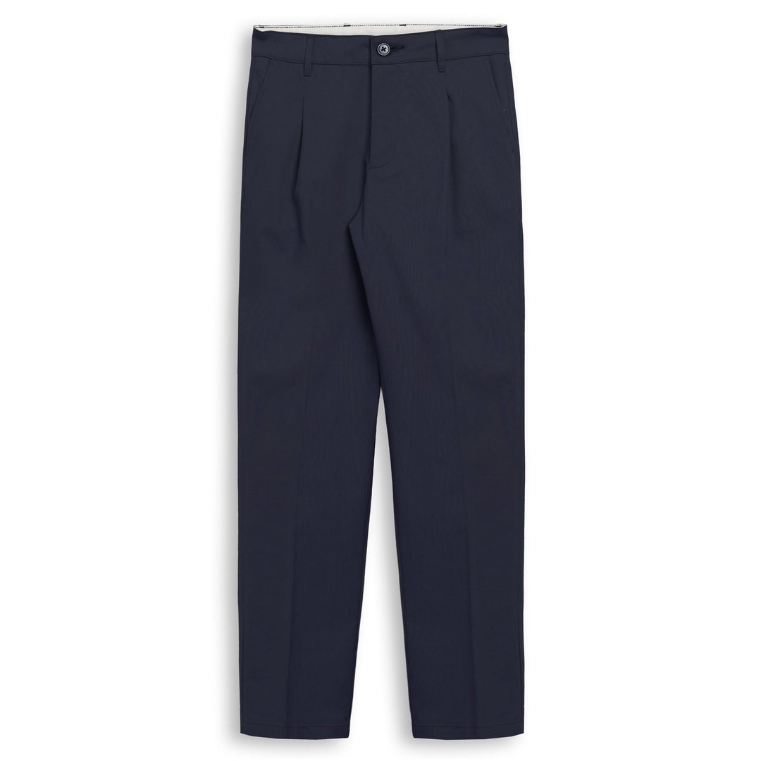Pantaloni chino da uomo Blue Iris a vestibilità regolare in gabardine color pesca 01