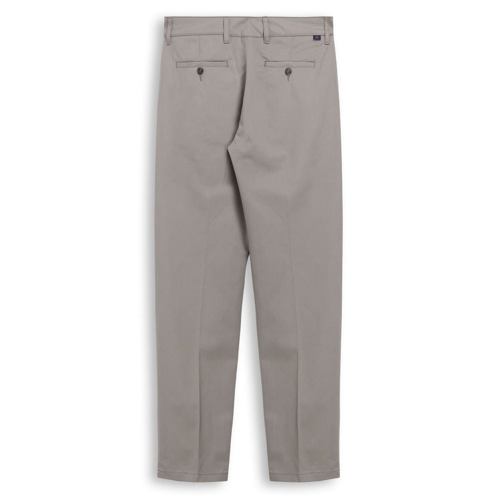 Pantaloni chino da uomo marroni a vestibilità regolare in gabardine color pesca 02
