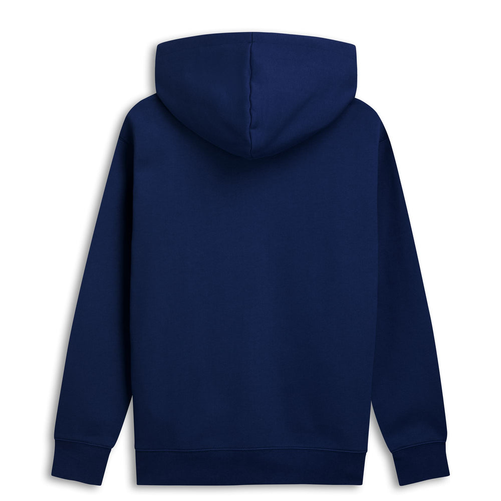 Sudadera con capucha de polar azul para hombre con cremallera completa y bolsillo tipo canguro 02