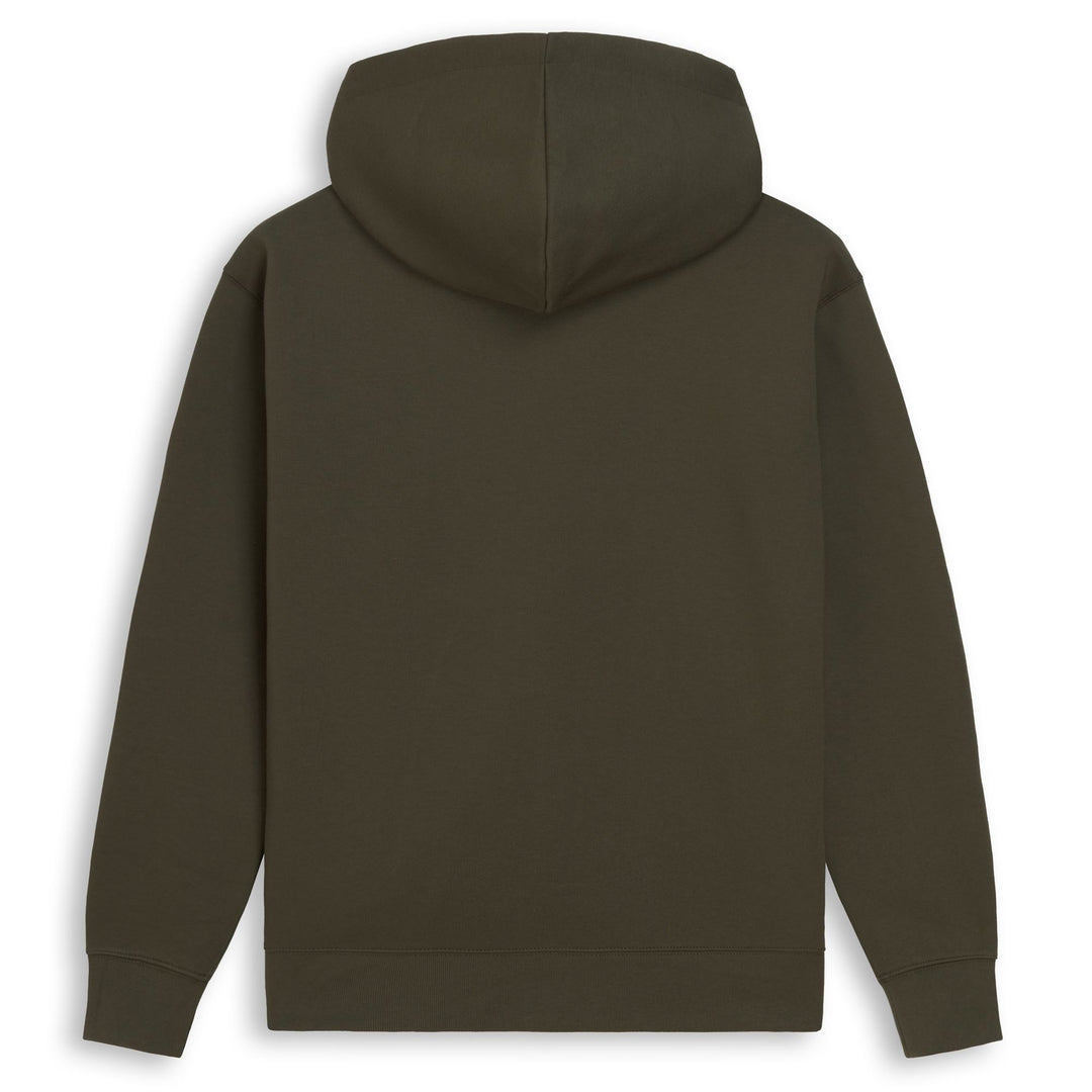 Green Men's Regular Fit Full Zip Brushed Fleece Hoodie main