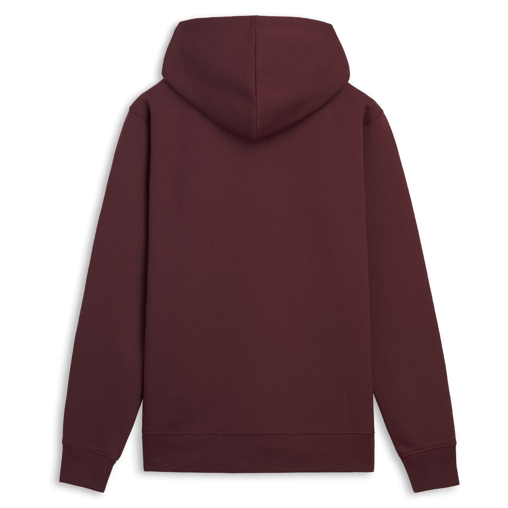 Red Men's Regular Fit Brushed Fleece Hoodie Full Zip 02
