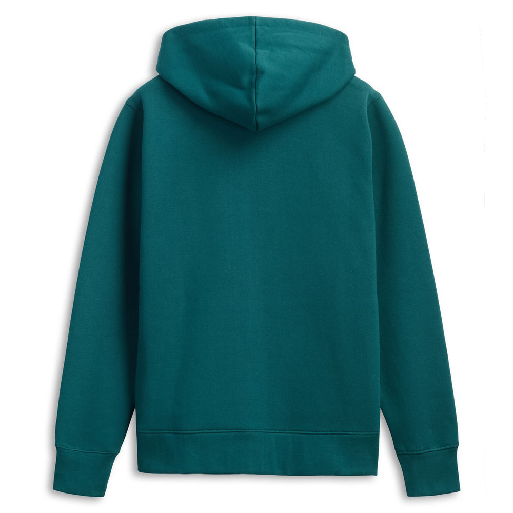Sudadera con capucha y cremallera completa para hombre, color verde, con bolsillo tipo canguro 02