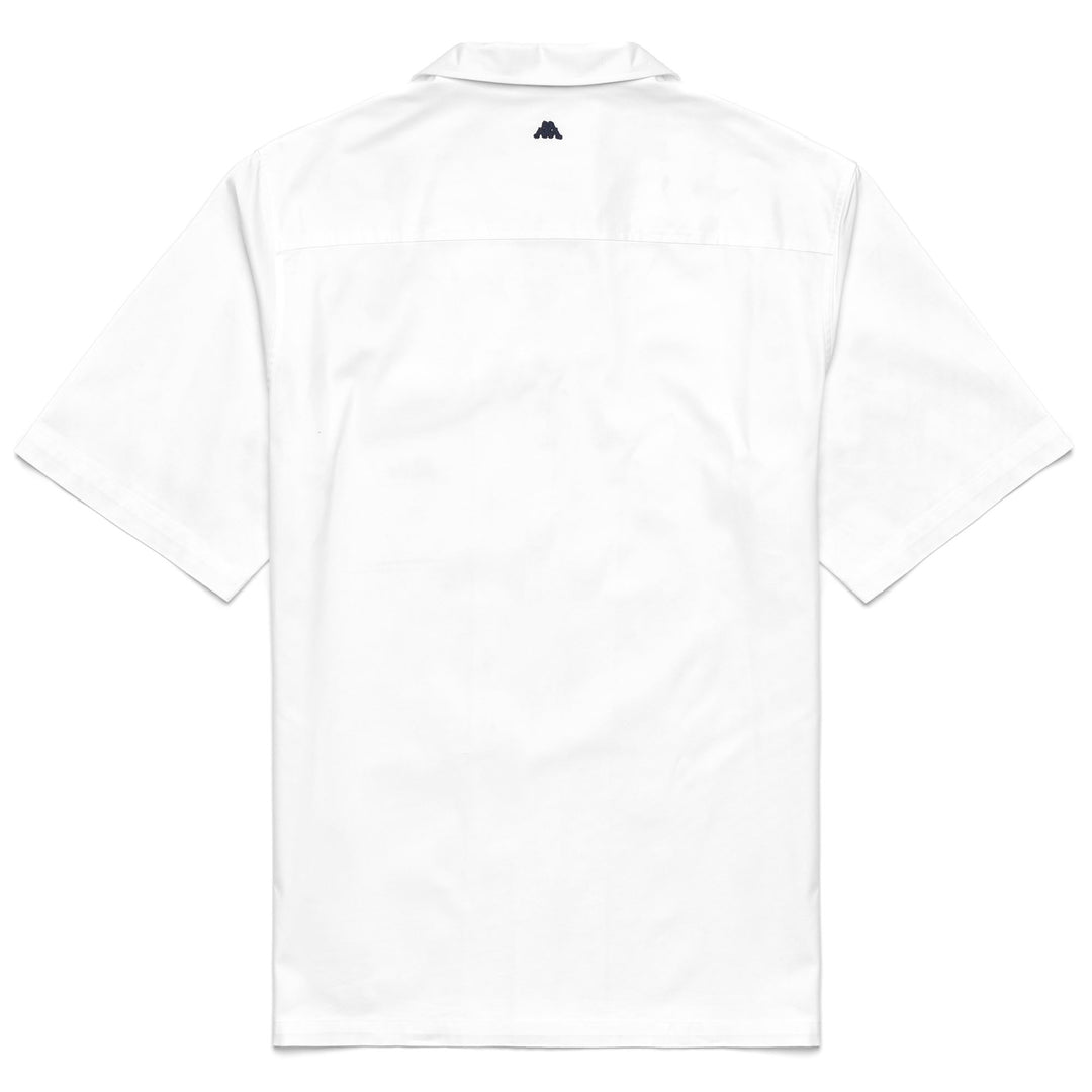 White Men's Revere Camp Shirt with Chest Pocket main