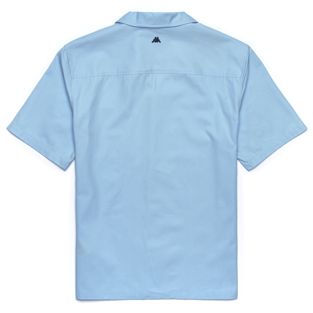 Azure blue Men's Revere Camp Shirt with Pocket main