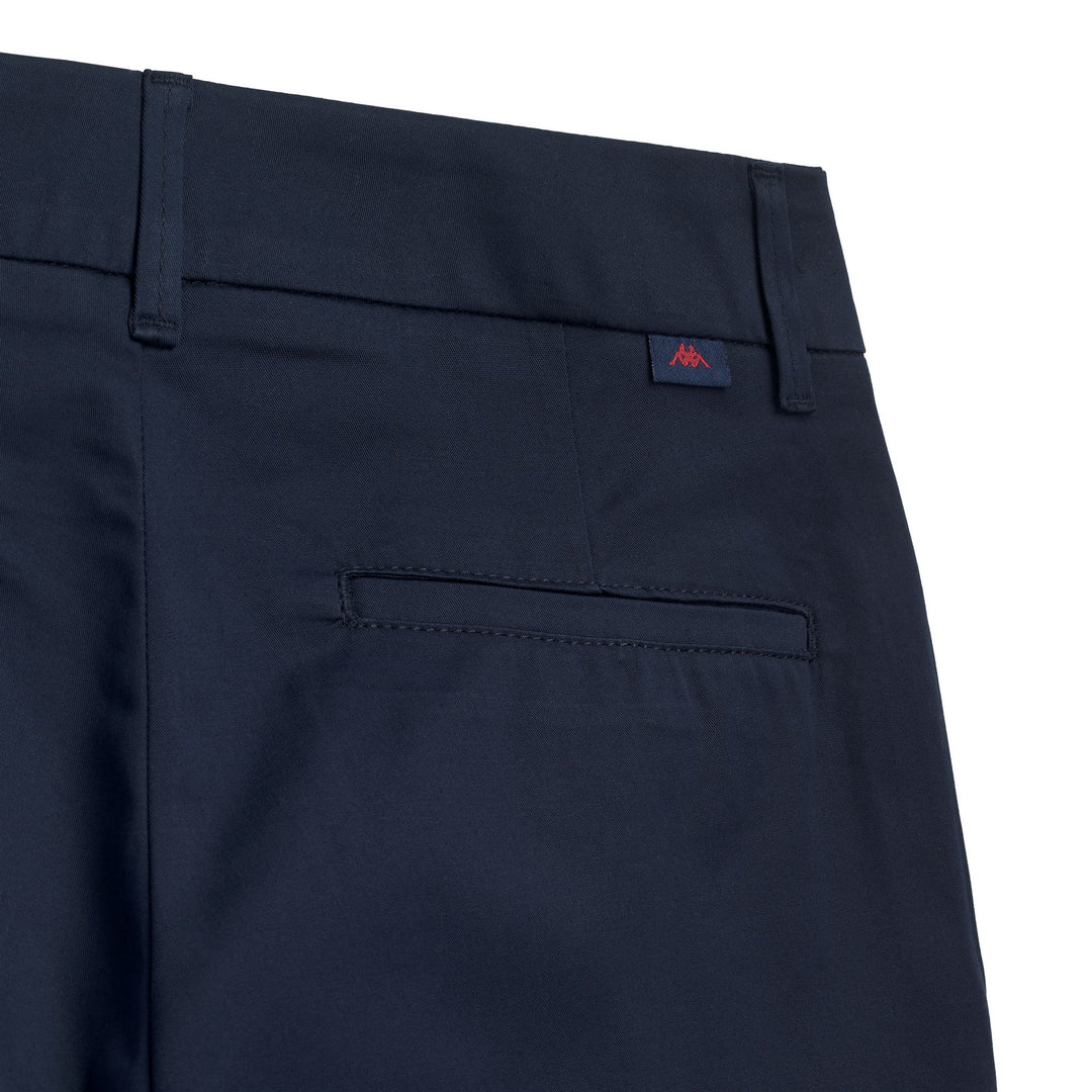 Pantalon chino capri classique bleu pour femme main