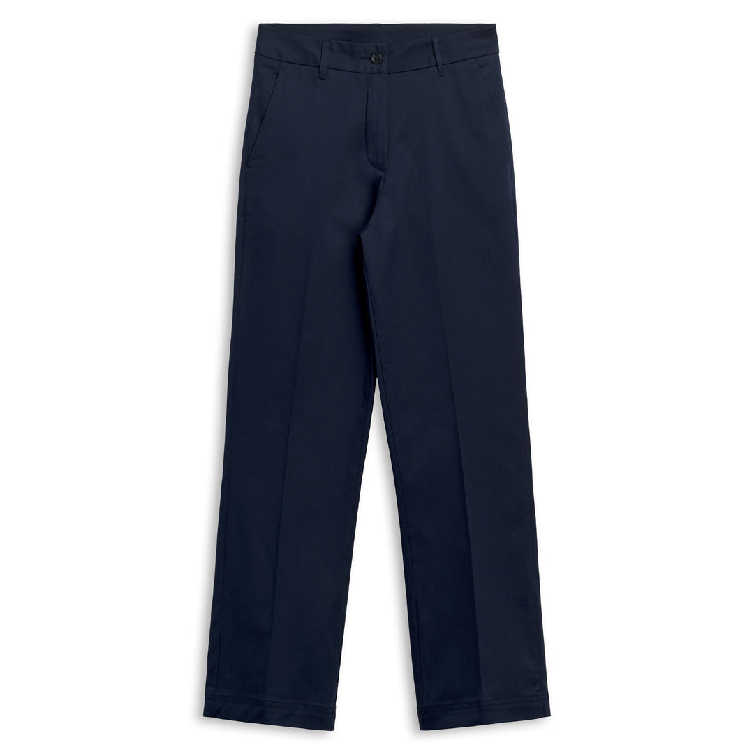 Blue Women's Flare Fit Classic Comfort Gabardine Capri Pants 01