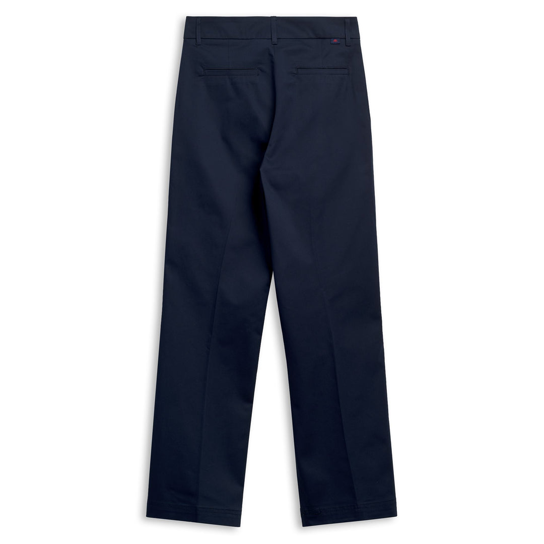 Pantalon chino capri classique bleu pour femme main