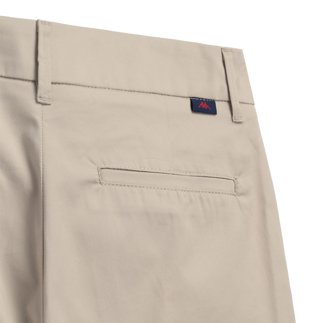 Pantalon Capri classique évasé pour femme, gris, en gabardine confort main