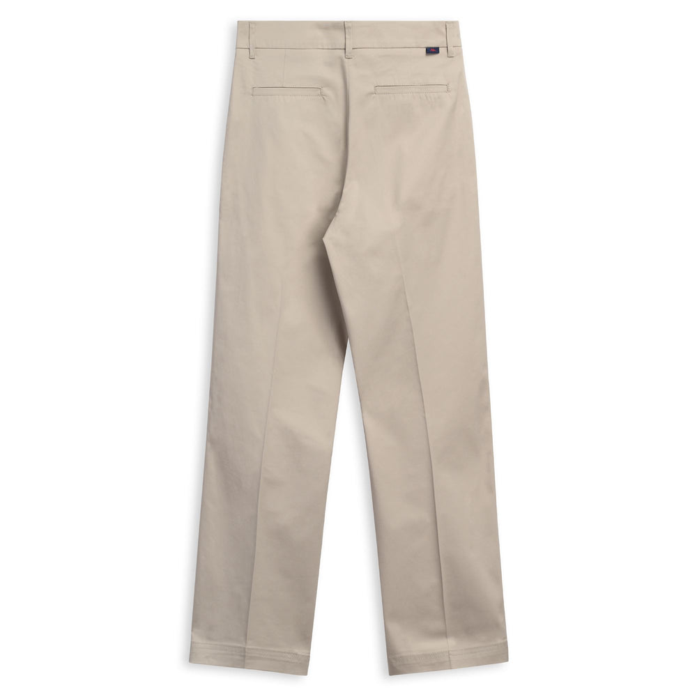 Pantaloni Capri classici svasati da donna in gabardine grigi 02
