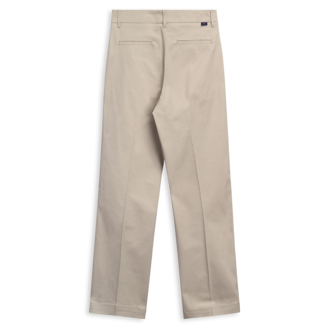 Grey Women's Flare Fit Classic Capri Pants in Gabardine main