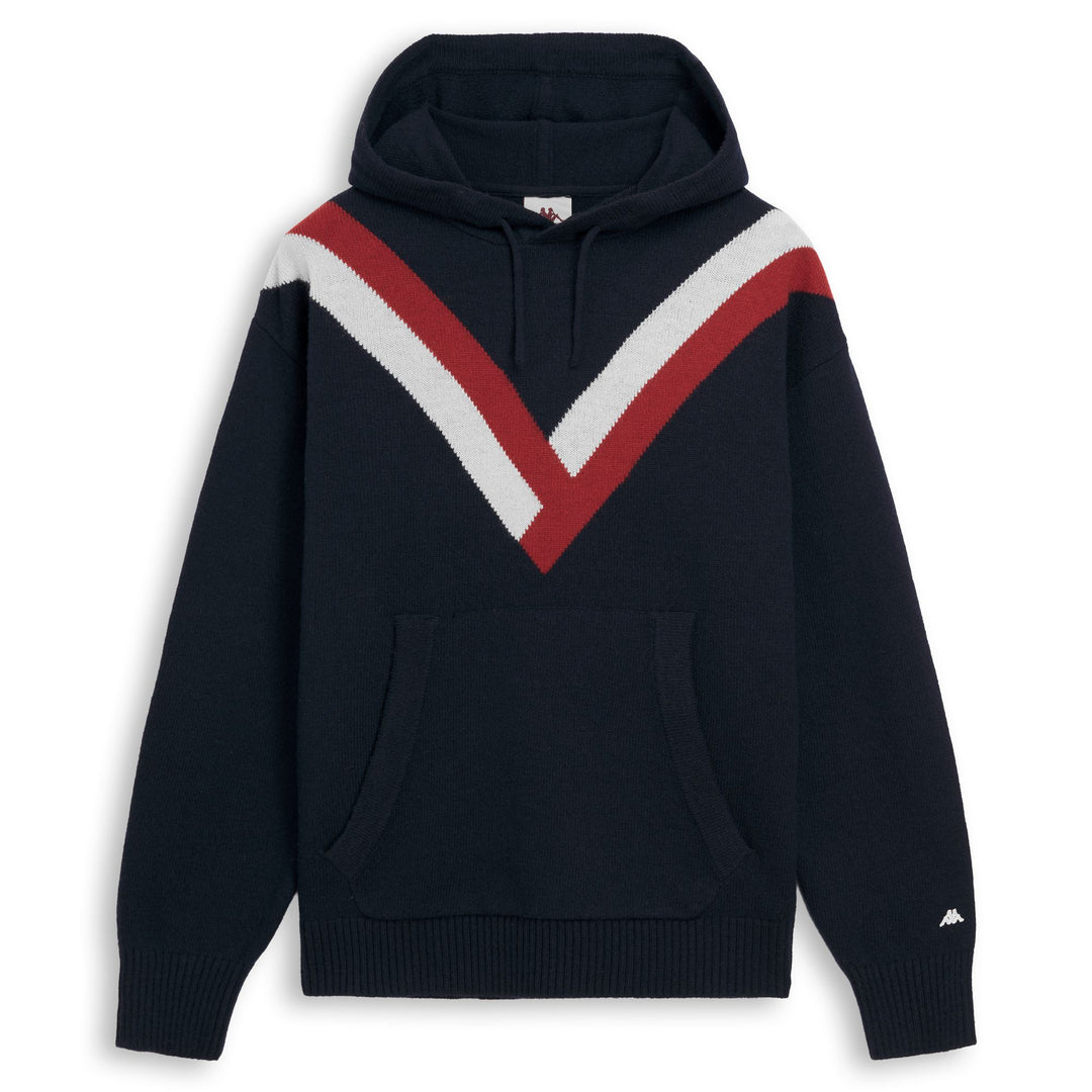 Blue Men's Regular Fit Wool Hoodie 01