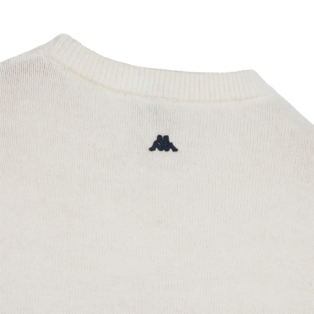 White Men's Regular Fit Wool Long-Sleeve Jumper main
