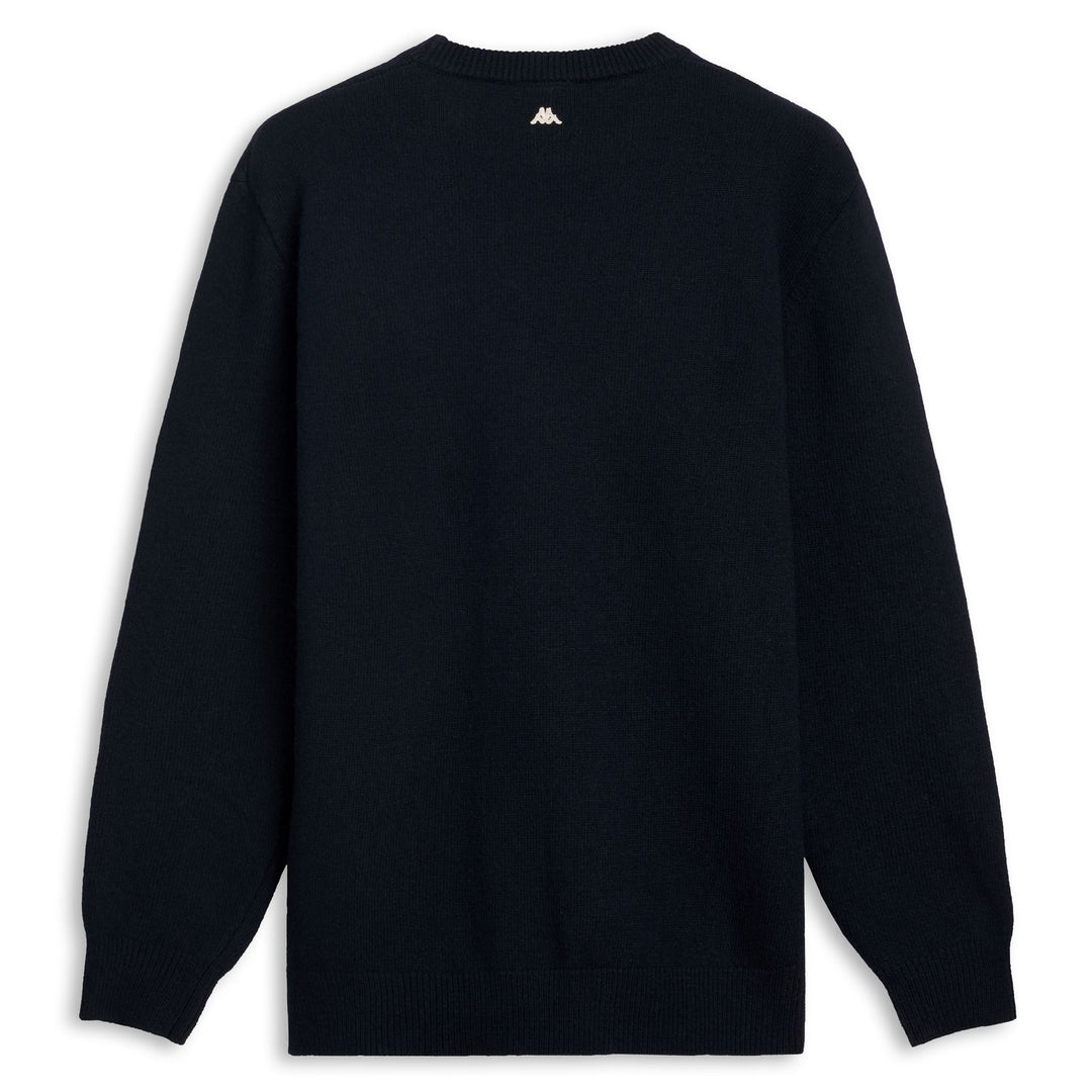 Pull en laine bleu pour homme, coupe classique main