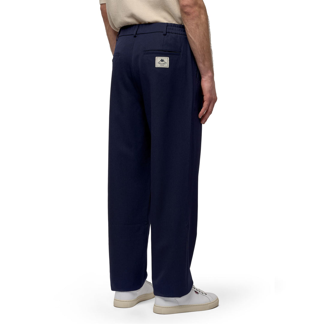 Pantalones chinos casuales de corte regular para hombre en mezcla de telas azules main