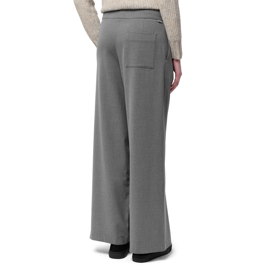 Grey Women's Wide Fit Chino Pants with Zip Closure main
