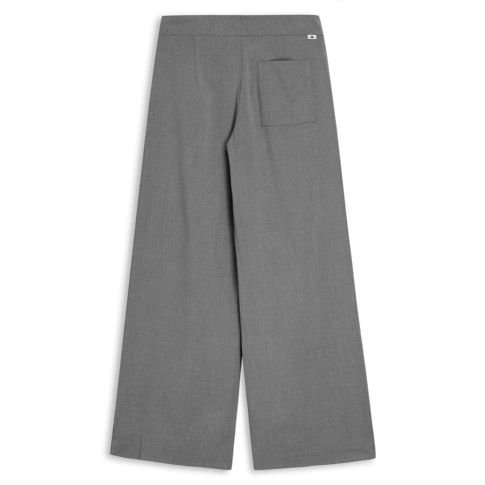 Grey Women's Wide Fit Chino Pants with Zip Closure 02
